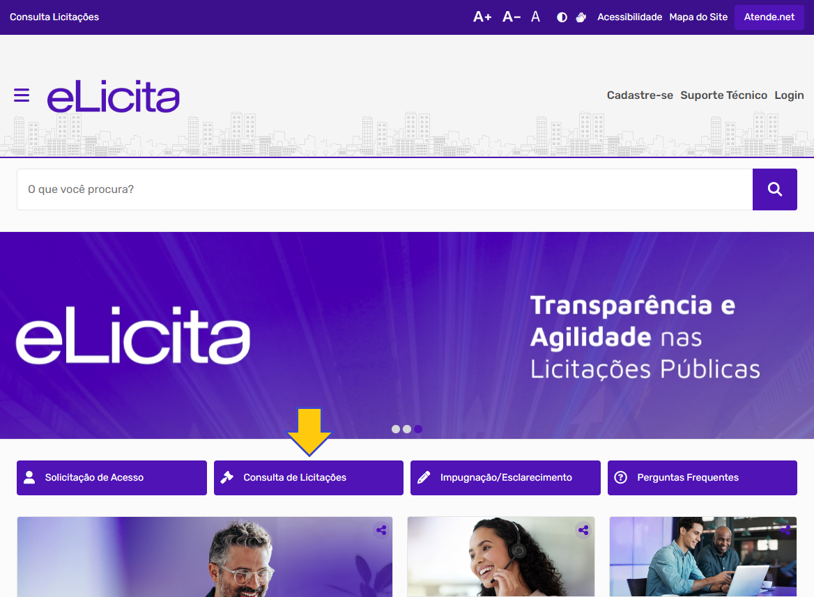 eLicita - Consultando as licitações no Portal do eLicita